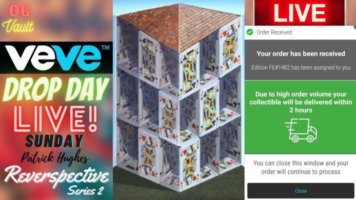 VeVe Drop Day LIVE – Patrick Hughes Reverspective Art S2 Digital Collectible NFT Drop! Good Luck!!