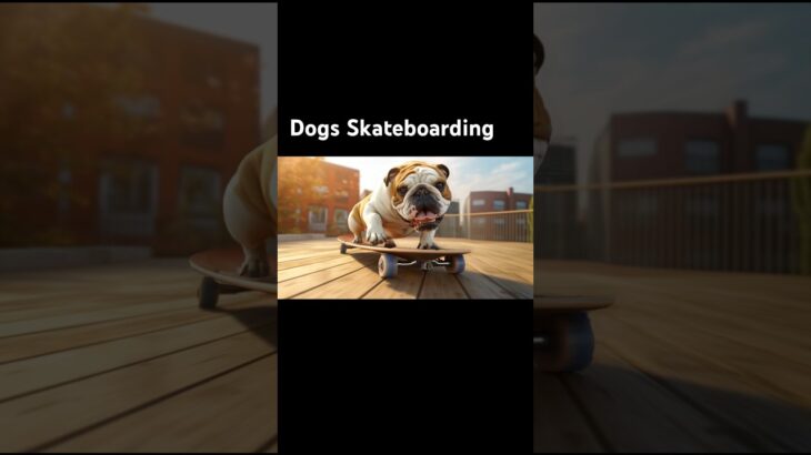 Dogs Skateboarding #ai #crypto #nft #midjourney #puppyvideos #dog #skateboarding