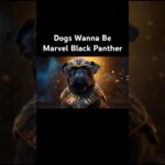 Dogs Wanna Be Marvel Black Panther #nft #ai #crypto #midjourney #marvel #superhero #blackpanther