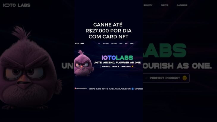 🌀 GANHE ATÉ R$27.000 REAIS POR DIA COM CARD NFT