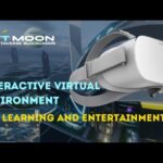 Interactive virtual environment for learning information about NFT Moon Metaverse