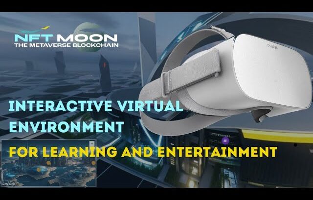 Interactive virtual environment for learning information about NFT Moon Metaverse