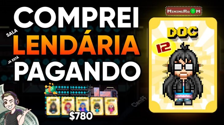 JOGO NFT DE MINERAÇÃO PLAY TO EARN – COMPREI UMA SALA LENDÁRIA NO MINING ROOM