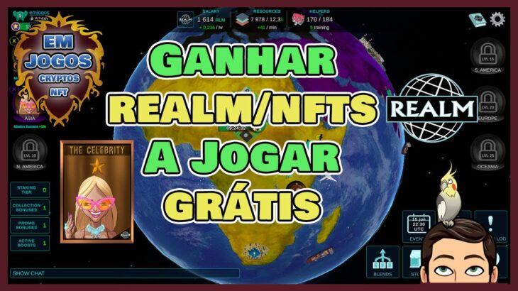 JOGO NFT GRÁTIS NA REDE DA WAX PAGA EM TOKEN REALM E NFTS – REALM NFT