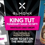 KING TUT Funerary Mask NFT by ELMONX! How to Get On The WHITELIST!