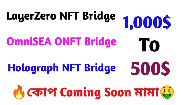 LayerZero, OmniSEA, Holograph NFT Bridge Features || 1,000 To 500$ 🔥কোপ Coming Soon মামা🤑