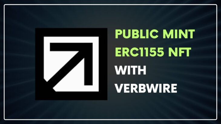 Public Mint ERC1155 NFT with Verbwire