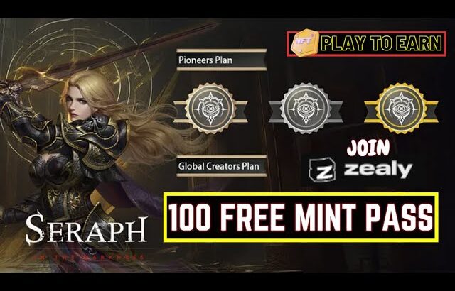 Serraph 100 NFT free Mint $29,500 equivalent Token prize pool