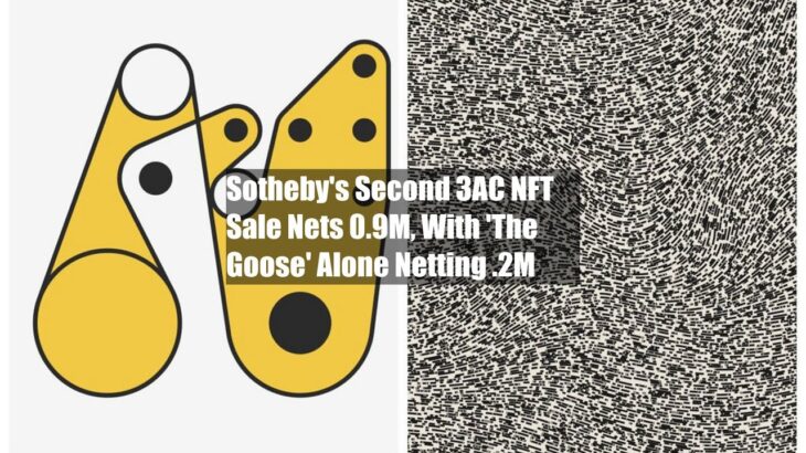 Sotheby’s Second 3AC NFT Sale Nets $10.9M, With ‘The Goose’ Alone Netting $6.2M