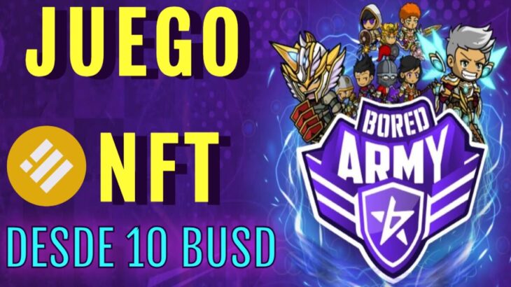 ULTIMA OPORTUNIDAD ROI 10 DIAS! DESDE 10$ 💥BORED ARMY NFT💥 | TUTORIAL COMPLETO |