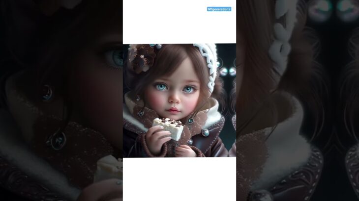 cute little girls and dolls generated with Ai #midjourney #dolls #nft #aiart #nftart