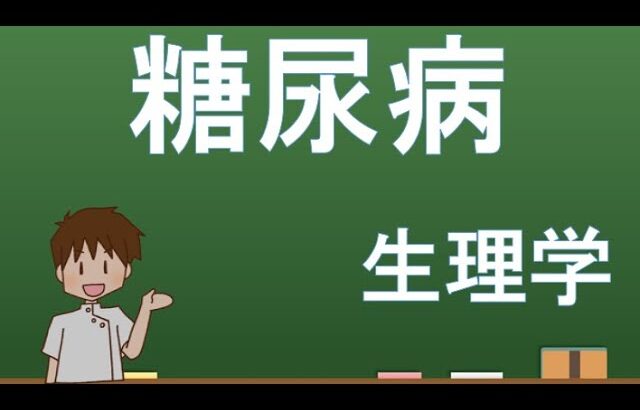 糖尿病【解剖生理学・形態機能学】レクチャー