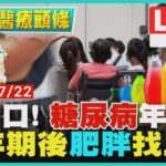 【2100TVBS醫療頭條】不忌口! 糖尿病年輕化　更年期後「肥胖」找上門