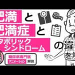 【24分で糖尿病専門医が解説】アニメーションで分かる肥満と肥満症とメタボリックシンドロームの違い