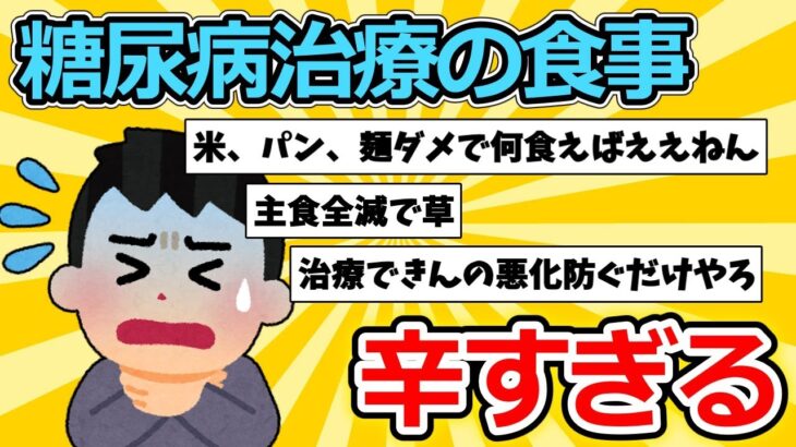 【2ch面白いスレ】糖尿病治療の食事、辛すぎる【ゆっくり解説】