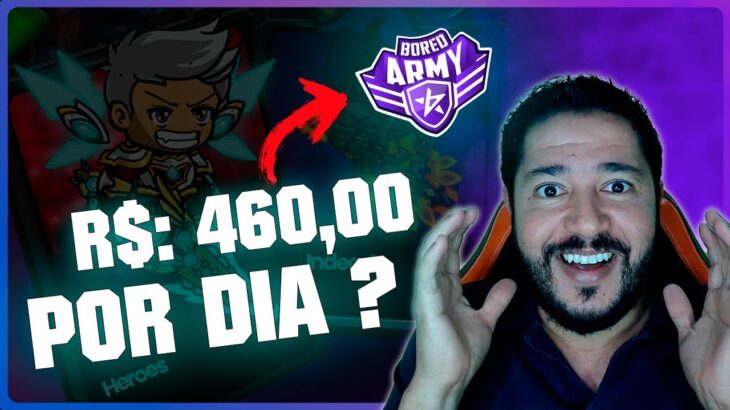 COMO GANHAR R$460 POR DIA NO GAME NFT BORED ARMY (Evento Bored Army Gold Tower)