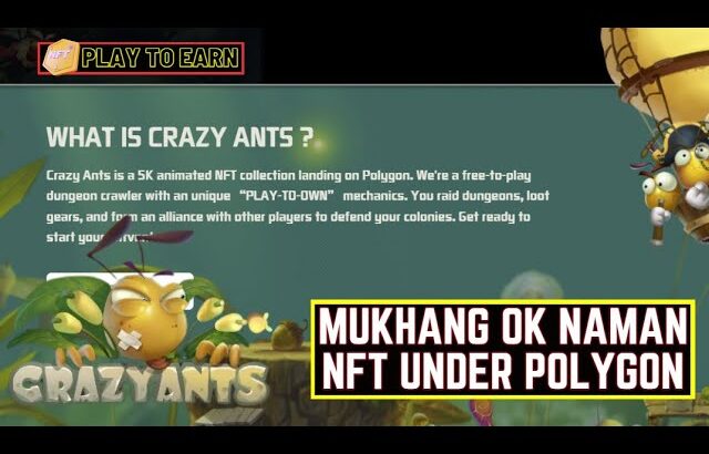 Crazy Ants NFT Free to Play Play to Own Dungeon Crawler