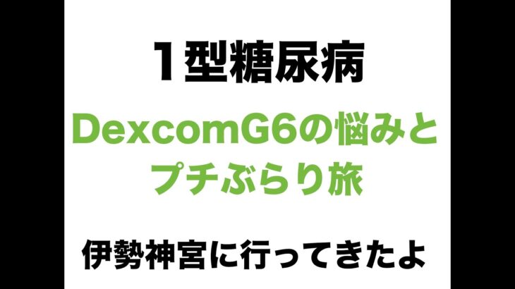 【１型糖尿病】DexcomG6の悩み＆プチぶらり旅〜伊勢神宮に行ってきたよ〜