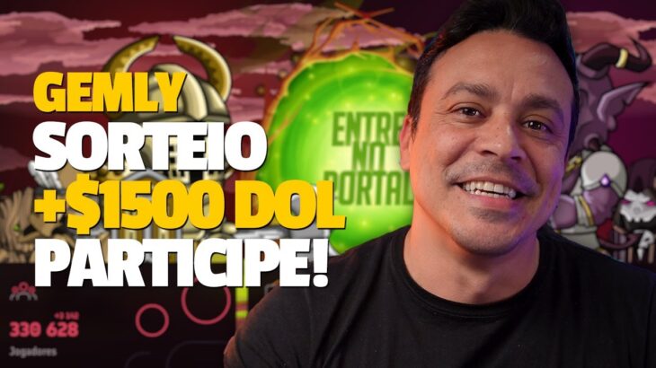 GEMLY nft GRATUITO que gera RENDA PASSIVA está sorteando mais de $1500 DÓLARES