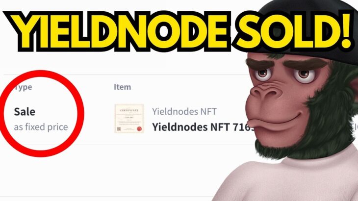 I sold my YieldNodes NFT!! 🤑🎉