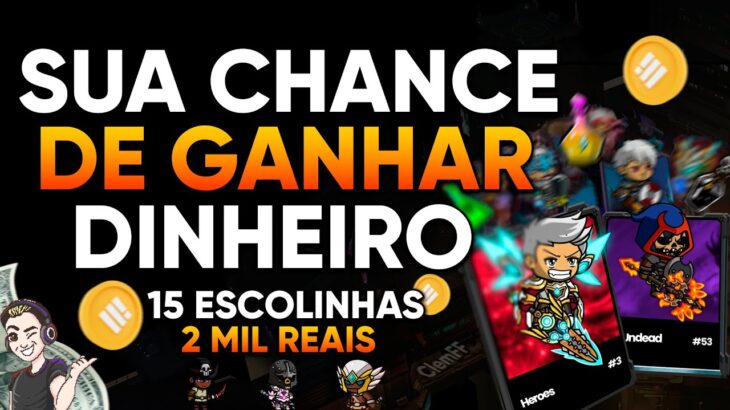 JOGO NFT QUE ME PAGA 2 MIL POR MÊS – 15 ESCOLINHAS GRÁTIS PRA VOCÊS – VEJA COMO GANHAR DINHEIRO HOJE