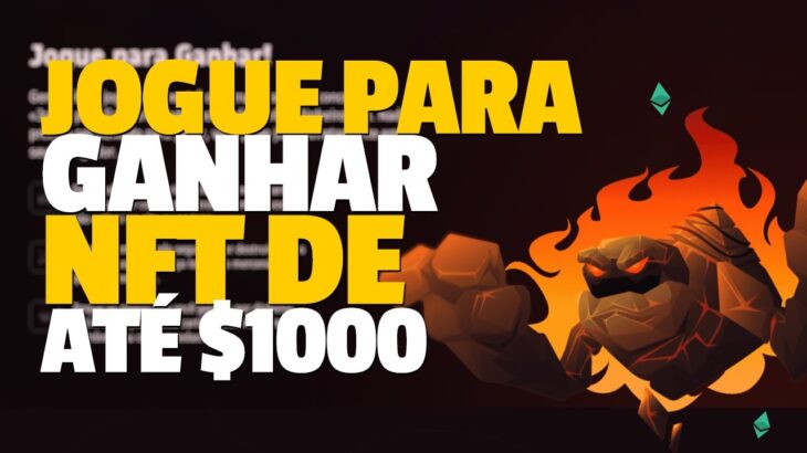 Jogo NFT  gratuito que PAGA de VERDADE com sorteio de NFTS de até $1000