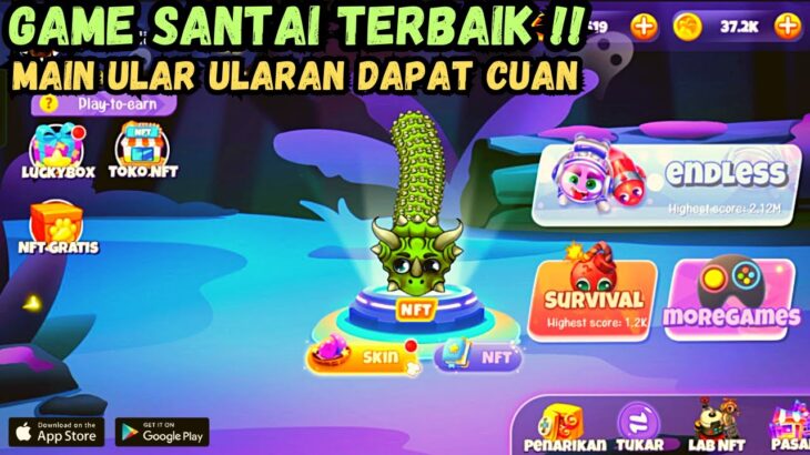 MAIN SANTAI BISA DAPAT CUAN !! CARA BERMAIN GAME NFT CRAZY SLITHER