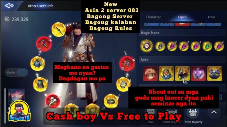 Mir4 – Cash boy VS Free to play ( million value of nft VS 0)