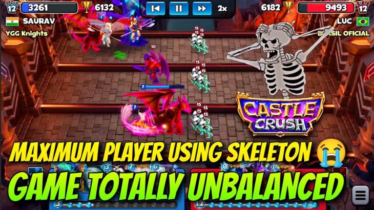 NFTs Skeleton is completely unbalancing the game || Castle Crush Global Top NFT Gameplay 🎯