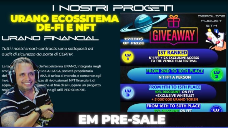 URANOS É O NOVO ECOSSISTEMA DEFI + NFT COM MUITOS EVENTOS EM AIRDROP