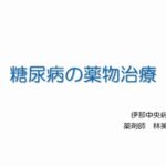 糖尿病の薬物治療【伊那中央病院　糖尿病教室】