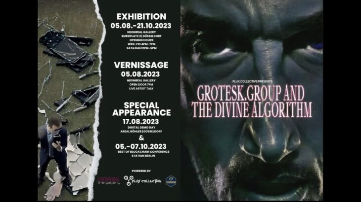 1. ALL IN NFT Vernissage mit Grotesk.Group und Flux Collective live aus Düsseldorf