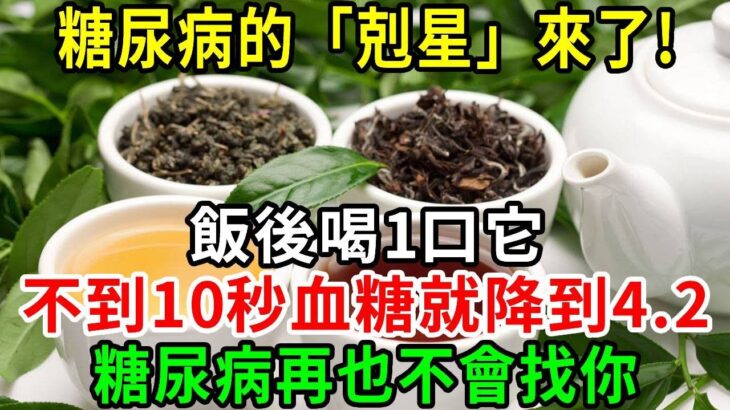 糖尿病的「剋星」終於找到了！醫生強烈建議！飯後喝一口它，不到10秒血糖就降到4.2，糖尿病再也不會找你！【養生常談】