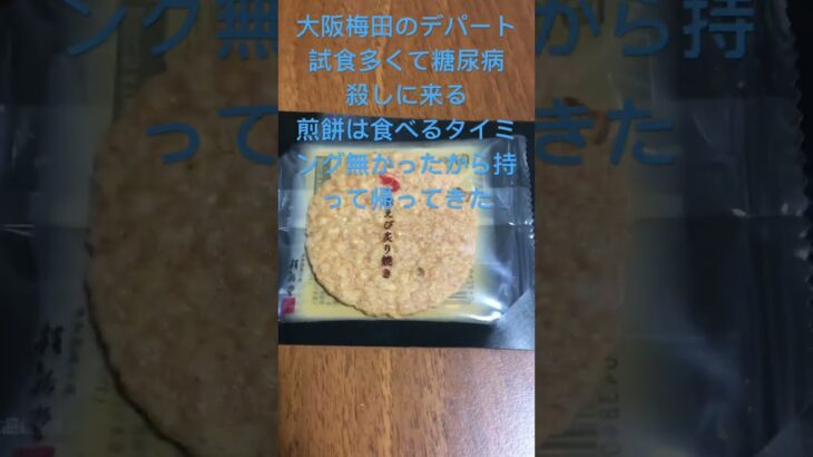 大阪梅田のデパート地下は糖尿病のデブに試食餌付けしてくるので危険です。　糖脳病　阪急百貨店○　阪神百貨店○ 大丸は試食システムがそもそもなかった　心筋梗塞181日目　#糖尿病 #心筋梗塞 #糖脳病