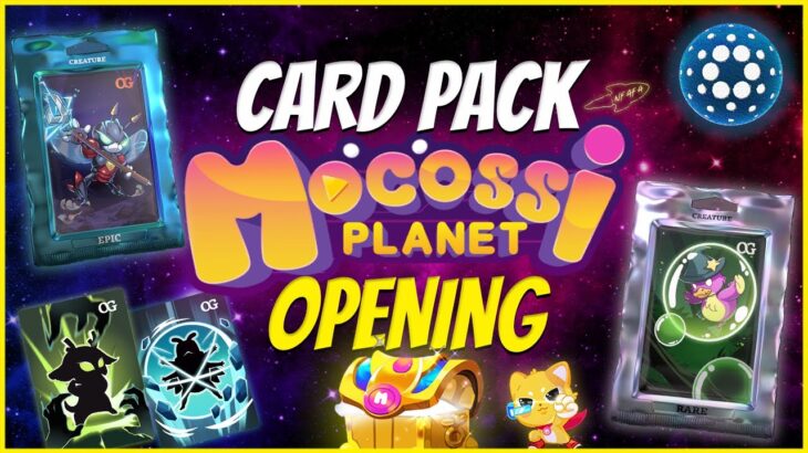 1ST NFT CARD PACK OPENING ON CARDANO l Mocossi Planet PVP – Might Of The Elements