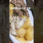 肉じゃがと菜飯を食べる糖尿病の食事　心筋梗塞カテーテル手術退院後203日目夕食　diabetes diet #心筋梗塞 #糖尿病 #diabetes