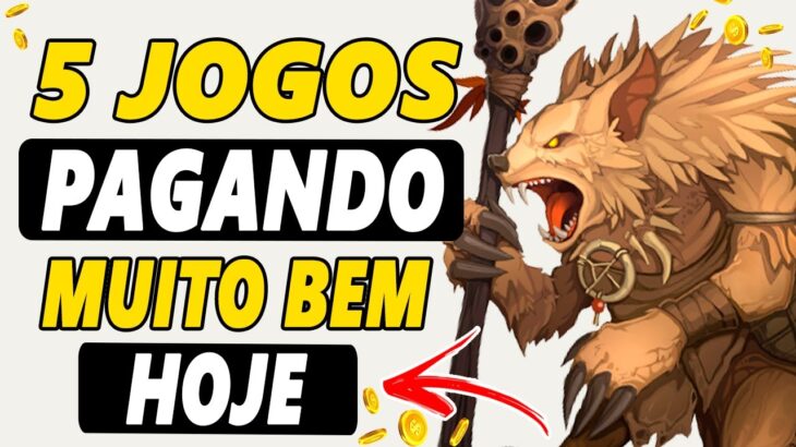 5 JOGOS GRÁTIS PAGANDO MUITO! OPORTUNIDADE DE GANHAR DINHEIRO HOJE SEM INVESTIR NADA – FREE TO PLAY