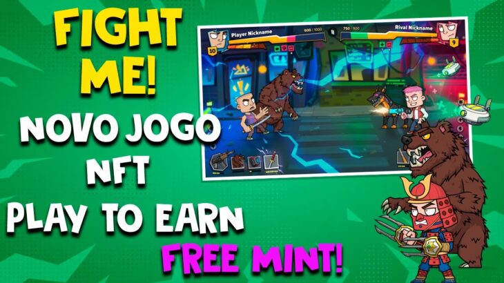 FIGHT ME: NOVO JOGO NFT DA REDE POLYGON PLAY TO EARN FREE MINT