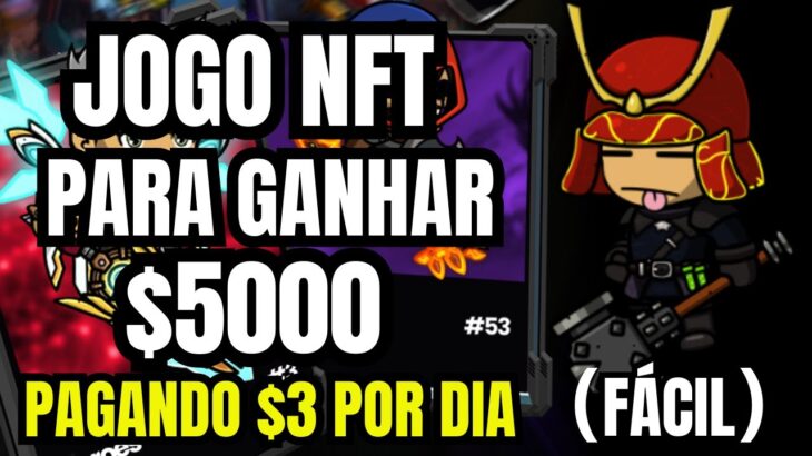 JOGO NFT VAI TE DAR $5000 MIL DÓLARES! ESTÁ PAGANDO $3 POR DIA! JOGUE APENAS 3 MINUTOS! BORED ARMY