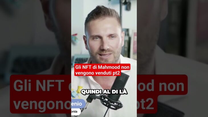 Mahmood non riesce a vendere NFT #NFT #web3 #Mahmood