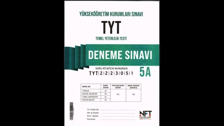 NFT YAYINLARI TYT-5 GEOMETRİ SORU ÇÖZÜMÜ