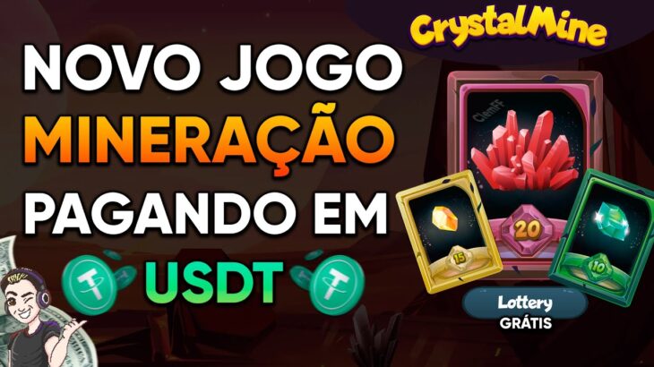 NOVO JOGO NFT DE MINERAÇÃO PAGANDO EM USDT – BILHETE GRÁTIS TODOS OS DIAS – CRYSTAL MINE