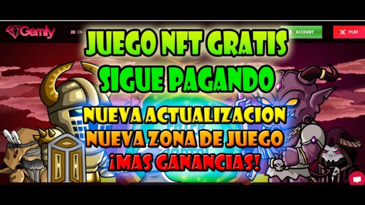 🤑 NUEVA ACTUALIZACION ESTA MUY BUENA🤑 GEMLY NFT GAME GRATIS