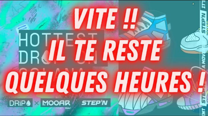 🚨 URGENT🚨 Airdrop NFT STEPN ft DRiP HAUS ce soir 1 août !!