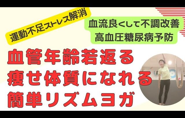 血管年齢若返る血液良くして不調改善 高血圧糖尿病予防 運動不足ストレス解消 ほぐれ痩せ体質になる簡単リズムヨガ