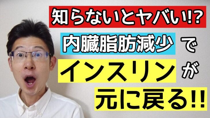 内臓脂肪が減れば糖尿病は確実に良くなる