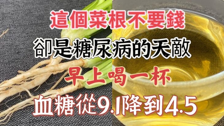 這個菜根不要錢，卻是糖尿病的「天敵」，早上喝一杯，血糖平穩了，從此遠離高血糖高血壓，血管乾淨，預防三高，【廚房美食多】