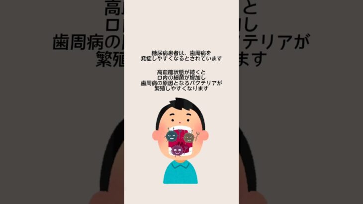 1分でわかる👀糖尿病と歯周病