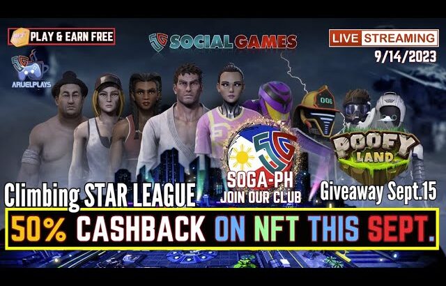 50% Cashback of NFT this September – Social Games / PoofyLand Giveaways Sept. 15