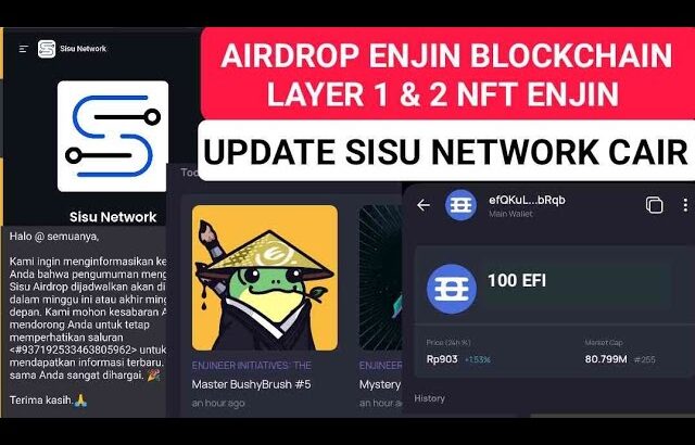 AIRDROP ENJIN 2 NFT + RETROACKTIVE EFI & SISU NETWORK CAIR